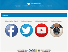 Tablet Screenshot of derfanmarkt.com